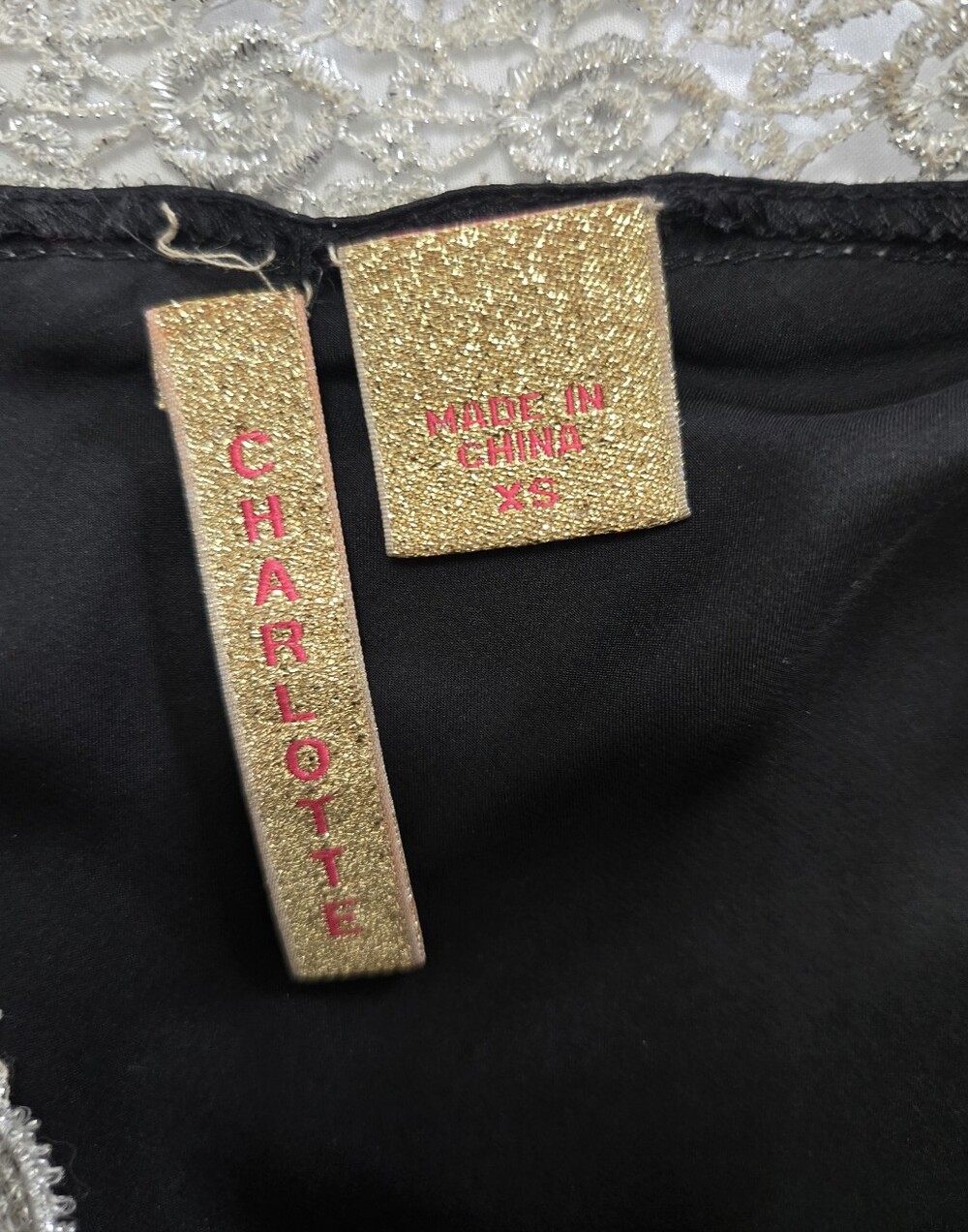100% Silk Black Camisole XS - Picture 3 of 4